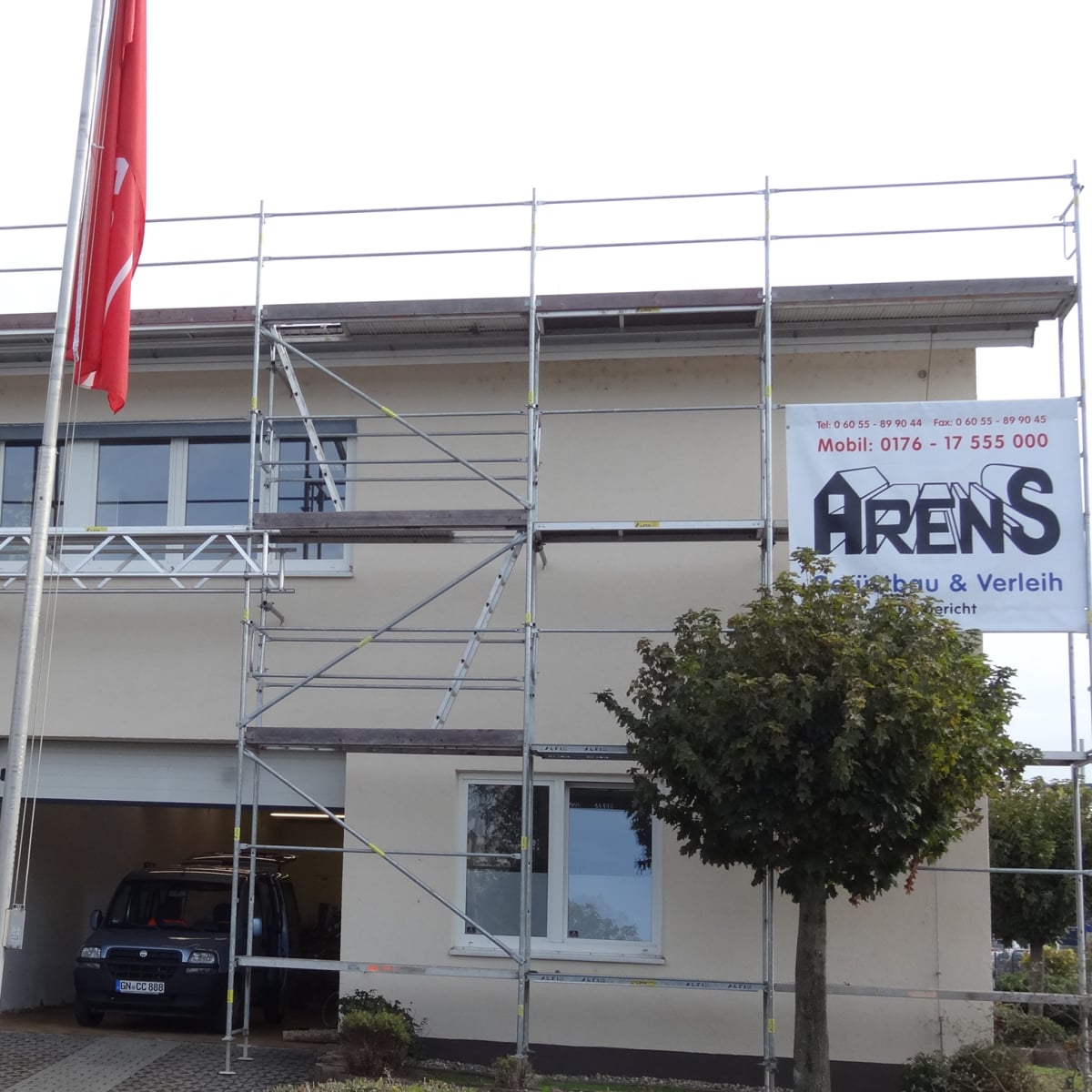 Fassaden einrüsten und das  perfekt mit Arens Gerüstbau und Verleih